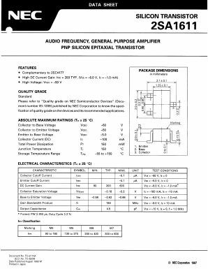 2SA1611 Datasheet PDF NEC => Renesas Technology