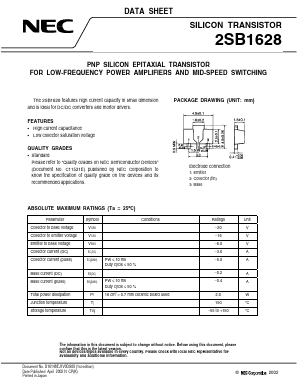 2SB1628 Datasheet PDF NEC => Renesas Technology
