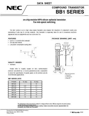 BB1F3P Datasheet PDF NEC => Renesas Technology