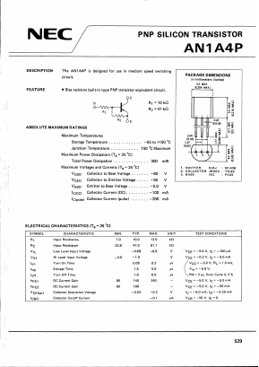 AN1A4P Datasheet PDF NEC => Renesas Technology