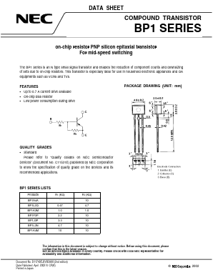 BP1F3P Datasheet PDF NEC => Renesas Technology