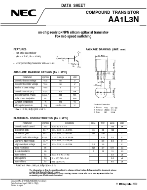 AA1L3N Datasheet PDF NEC => Renesas Technology