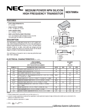 NE678M04 Datasheet PDF NEC => Renesas Technology