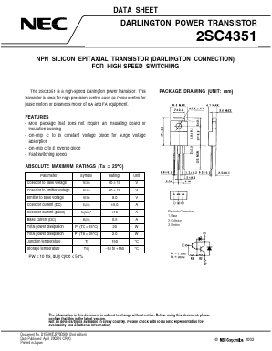 C4351 Datasheet PDF NEC => Renesas Technology