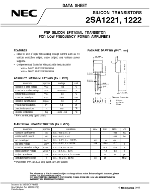 2SA1222 Datasheet PDF NEC => Renesas Technology