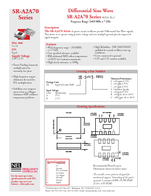 SR-A2A77 Datasheet PDF NEL Frequency Controls
