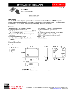 SC-A1470 Datasheet PDF NEL Frequency Controls