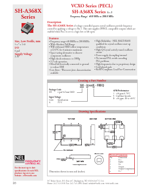 SH3689 Datasheet PDF NEL Frequency Controls