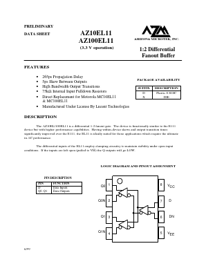 AZ10EL11 Datasheet PDF NEL Frequency Controls