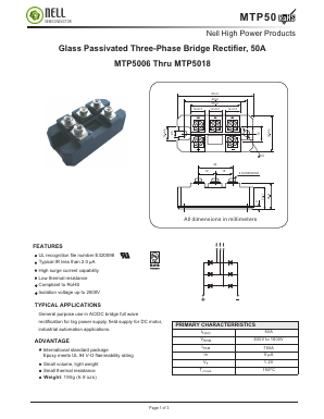 MTP5016 Datasheet PDF Nell Semiconductor Co., Ltd
