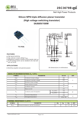 2SC3679B Datasheet PDF Nell Semiconductor Co., Ltd