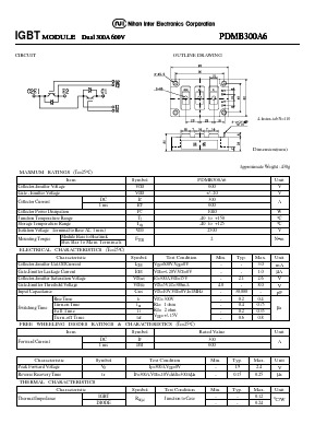 PDMB300A6 Datasheet PDF Nihon Inter Electronics