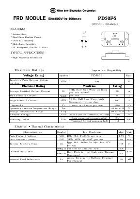 PD50F6 Datasheet PDF Nihon Inter Electronics