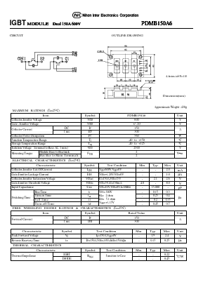 PDMB150A6 Datasheet PDF Nihon Inter Electronics