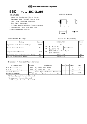 EC10LA03 Datasheet PDF Nihon Inter Electronics