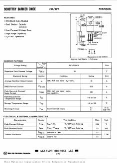 FCH20A03L Datasheet PDF Nihon Inter Electronics