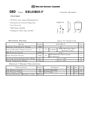 ESL03B03-F Datasheet PDF Nihon Inter Electronics