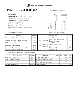 C16T60F-11A Datasheet PDF Nihon Inter Electronics