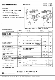 16KQ40 Datasheet PDF Nihon Inter Electronics