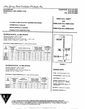 1N6676 Datasheet PDF New Jersey Semiconductor