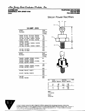 1N2795 Datasheet PDF New Jersey Semiconductor