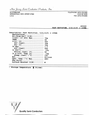 1N3069 Datasheet PDF New Jersey Semiconductor