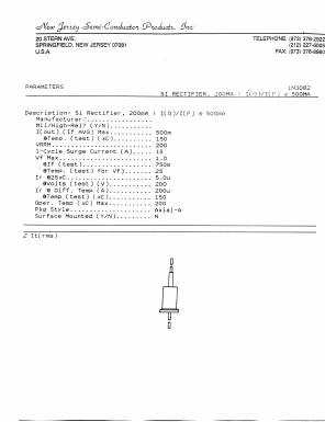 1N3082 Datasheet PDF New Jersey Semiconductor