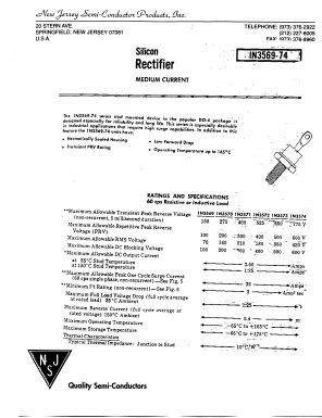 1N3569 Datasheet PDF New Jersey Semiconductor