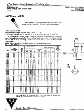 1N3788 Datasheet PDF New Jersey Semiconductor