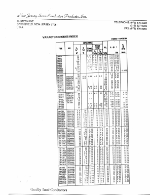 1N3947 Datasheet PDF New Jersey Semiconductor