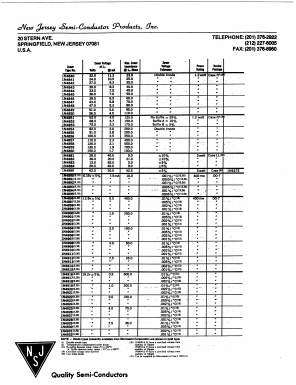 1N4910A Datasheet PDF New Jersey Semiconductor