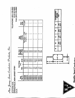 1N5008 Datasheet PDF New Jersey Semiconductor