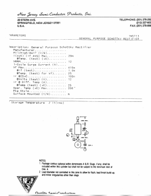 1N5713 Datasheet PDF New Jersey Semiconductor