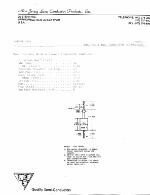 1N6052 Datasheet PDF New Jersey Semiconductor