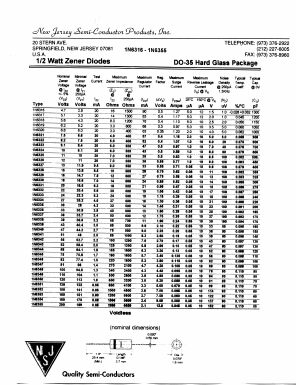 1N6316 Datasheet PDF New Jersey Semiconductor