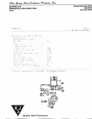 2N2635 Datasheet PDF New Jersey Semiconductor