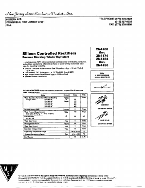 2N4170 Datasheet PDF New Jersey Semiconductor