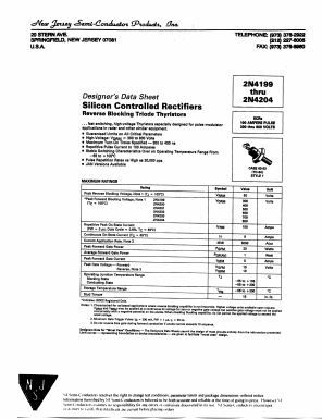 2N4202 Datasheet PDF New Jersey Semiconductor