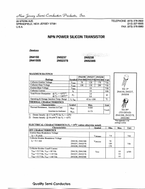 2N4150 Datasheet PDF New Jersey Semiconductor