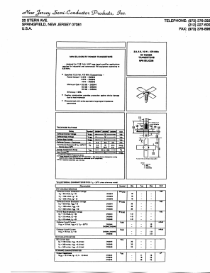 2N5946 Datasheet PDF New Jersey Semiconductor