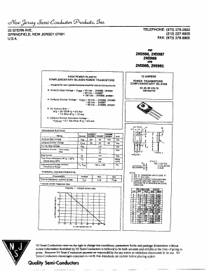 2N5989 Datasheet PDF New Jersey Semiconductor