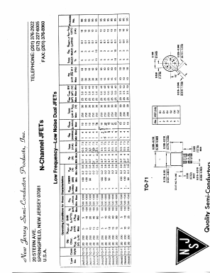 2N5515 Datasheet PDF New Jersey Semiconductor