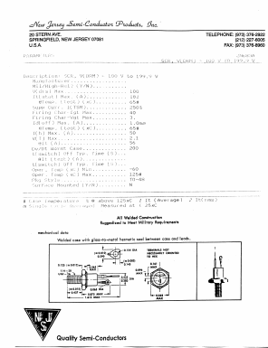 2N683A Datasheet PDF New Jersey Semiconductor