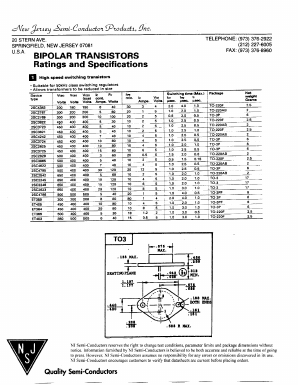 2SC2929_ Datasheet PDF New Jersey Semiconductor