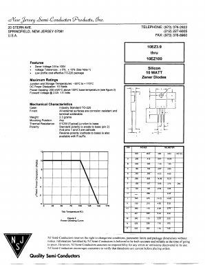 10EZ45 Datasheet PDF New Jersey Semiconductor
