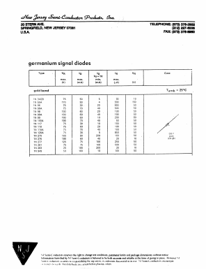 1N117 Datasheet PDF New Jersey Semiconductor