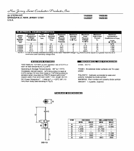 1N5555 Datasheet PDF New Jersey Semiconductor