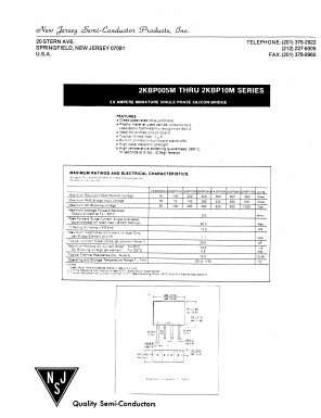 2KBP02M Datasheet PDF New Jersey Semiconductor