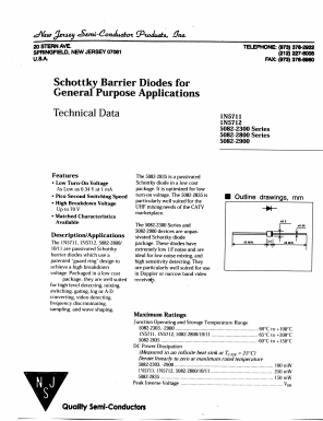 1N5712 Datasheet PDF New Jersey Semiconductor
