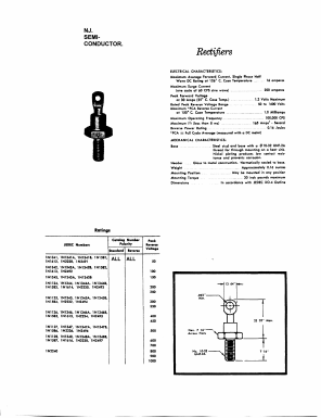 1N2494 Datasheet PDF New Jersey Semiconductor
